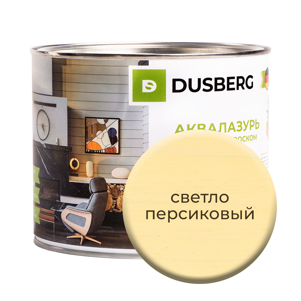 Dusberg 3511. Dusberg 3511 Аквалазурь с пчелиным воском белая.