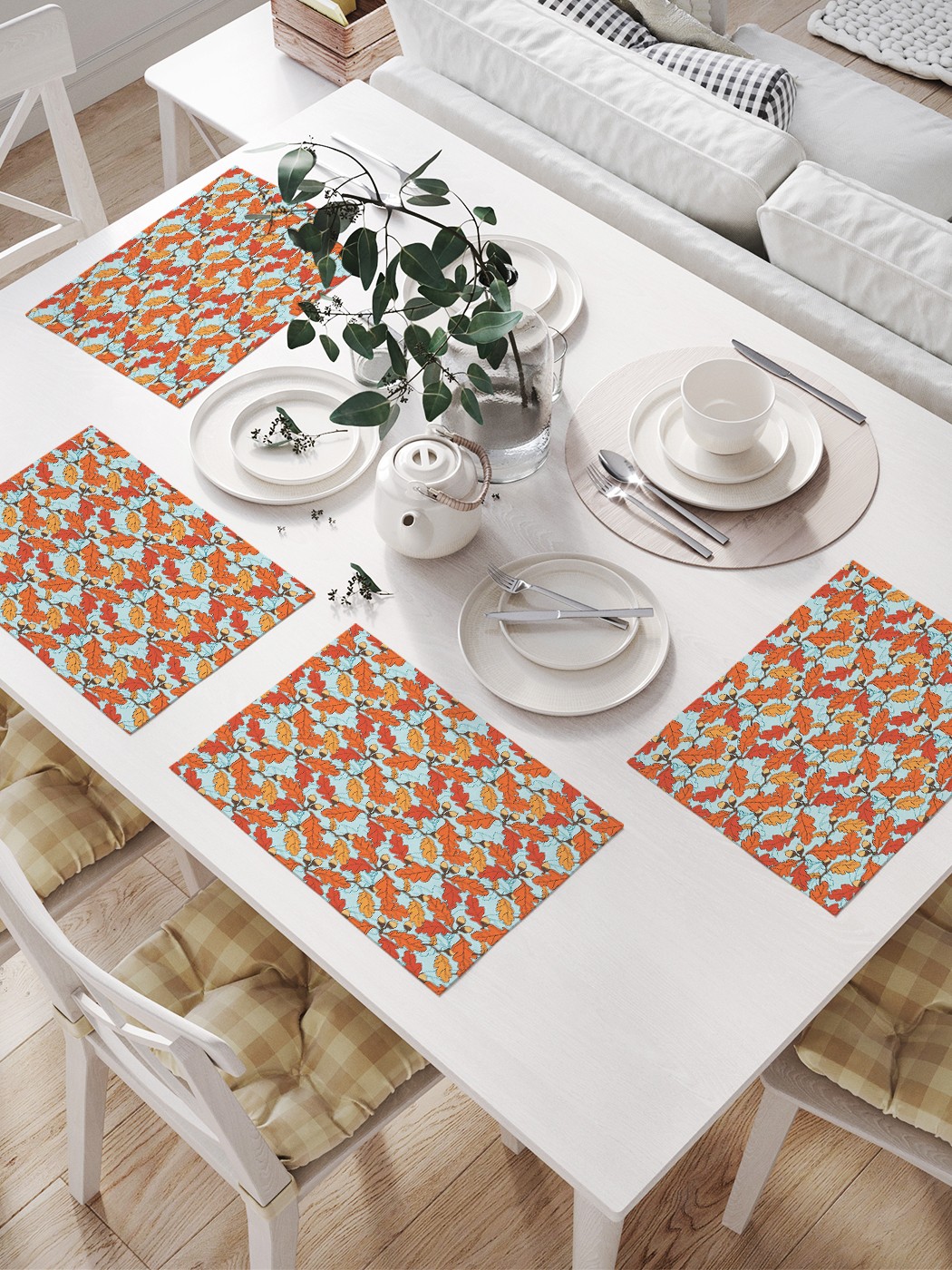 

Комплект салфеток JoyArty "Дубовые веточки" для сервировки стола (32х46 см, 4 шт.), Дубовые веточки