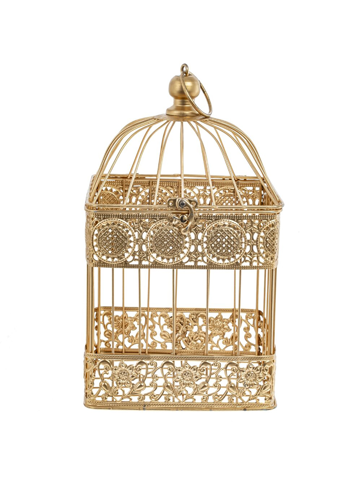 

Клетка декоративная Remeco collection, металлическая 30x18x18 см, Золотистый