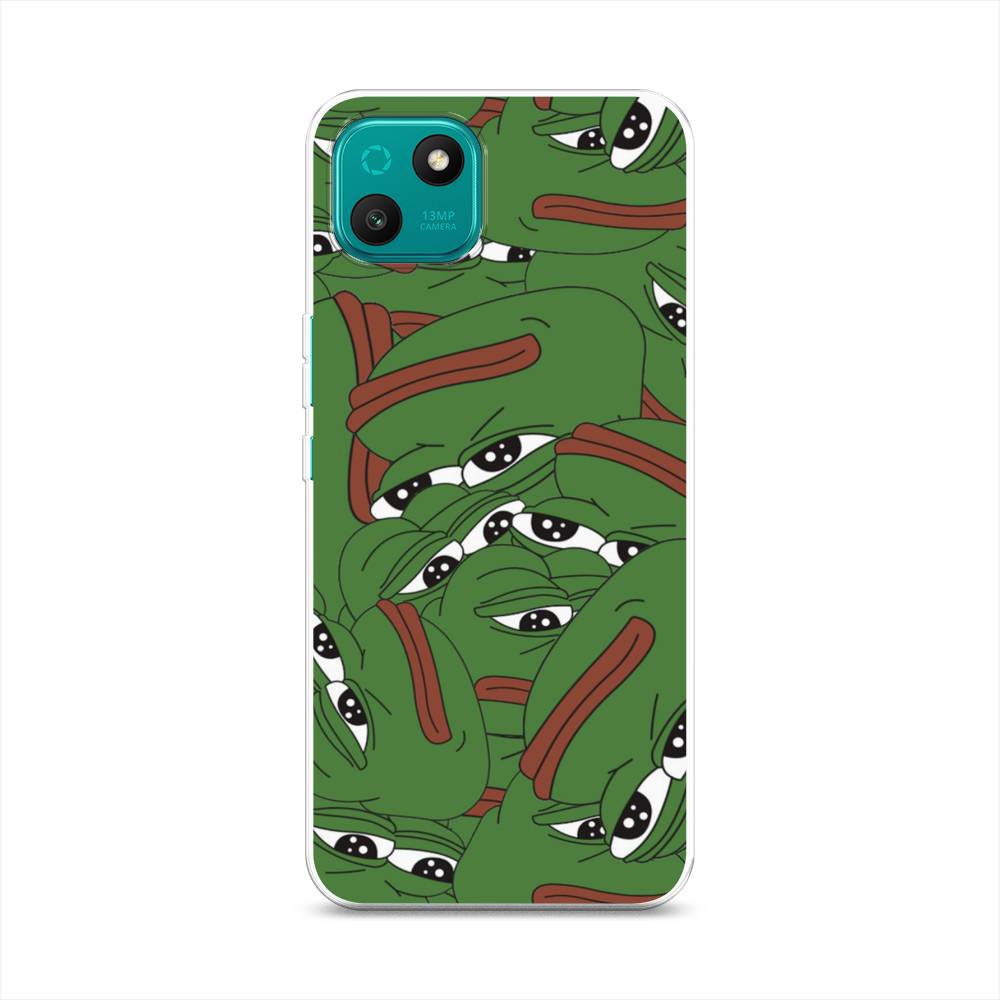

Чехол Awog на Wiko T10 "Печальный frog", Разноцветный