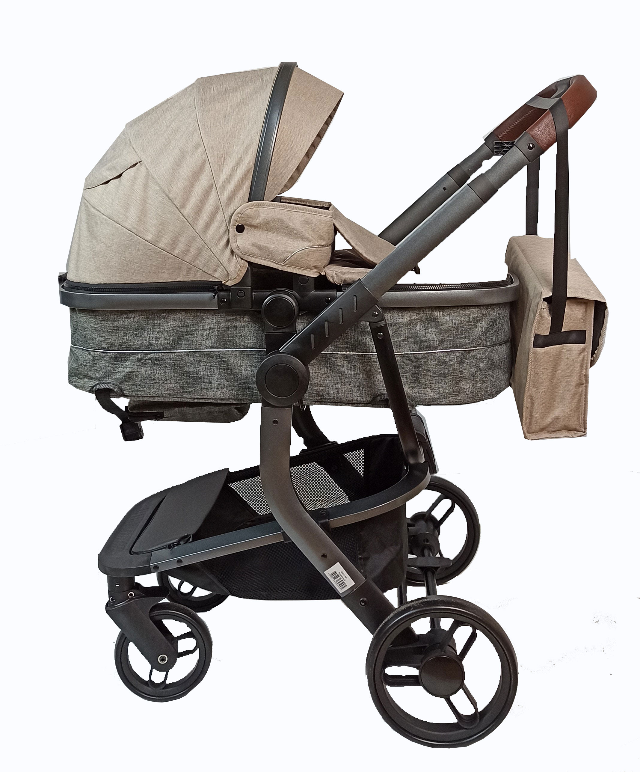 Коляска BellaBaby QB518A 2 в 1 Бежевый 16835₽