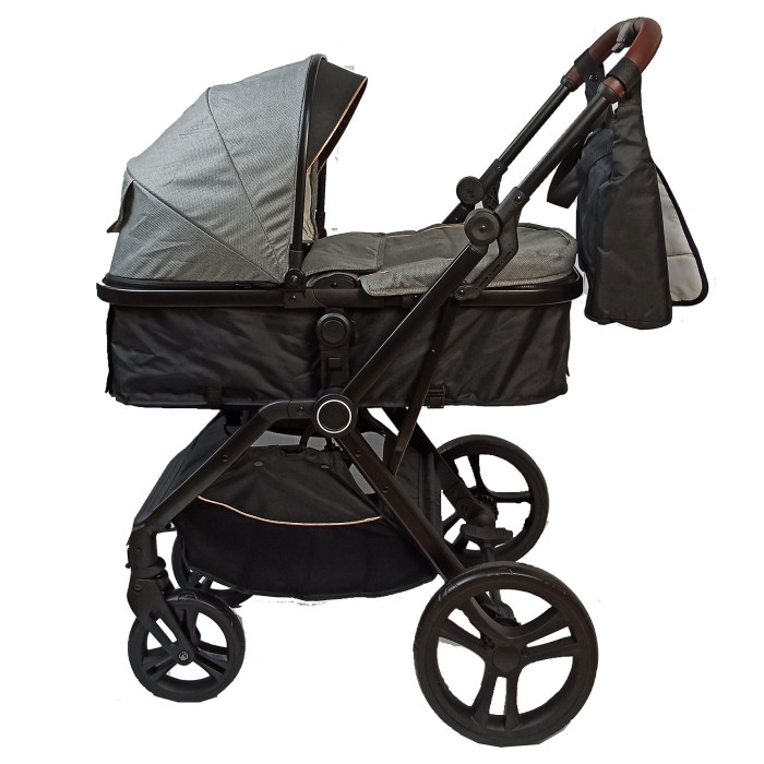 Коляска BellaBaby QB618B 2 в 1 Серый 13325₽