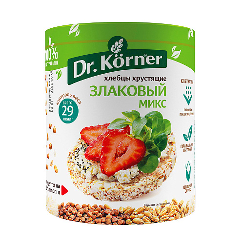 

Хлебцы хрустящие Dr. Korner Злаковый микс 90 г, 4 шт