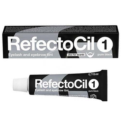 

Краска для бровей и ресниц RefectoCil черная №1 Pure Black 15 мл
