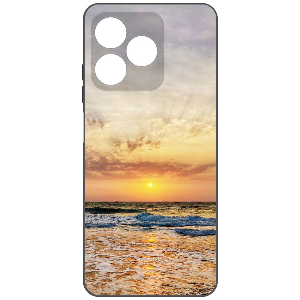 Чехол-накладка Krutoff Soft Case Индия, Пляжи Гоа для Realme C53 черный