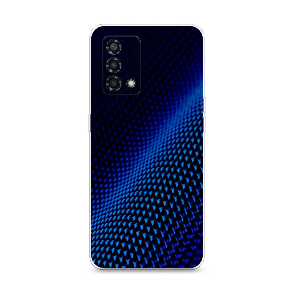 фото Силиконовый чехол "синий карбон" на oppo reno 6 lite awog