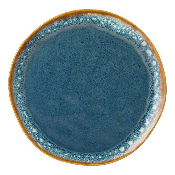 фото Тарелка для вторых блюд bronco cosmo 26 см голубая