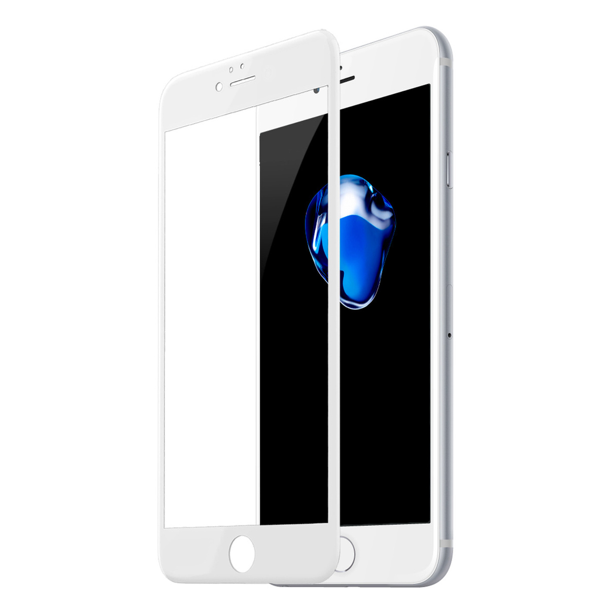 

Защитное стекло 9H Black для iPhone 7/8 белое