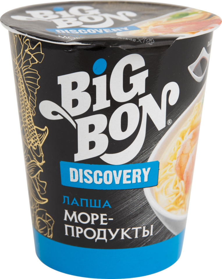 Лапша Big Bon Discovery с морепродуктами 70г