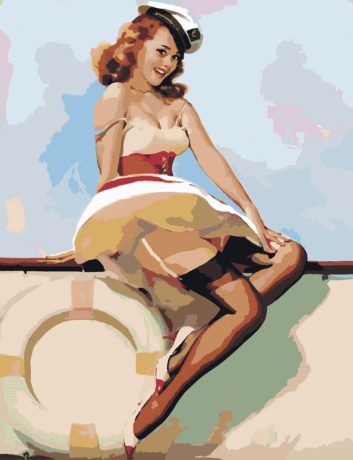 

Картина по номерам Красиво Красим Морячка, 60 х 70 см, Морячка