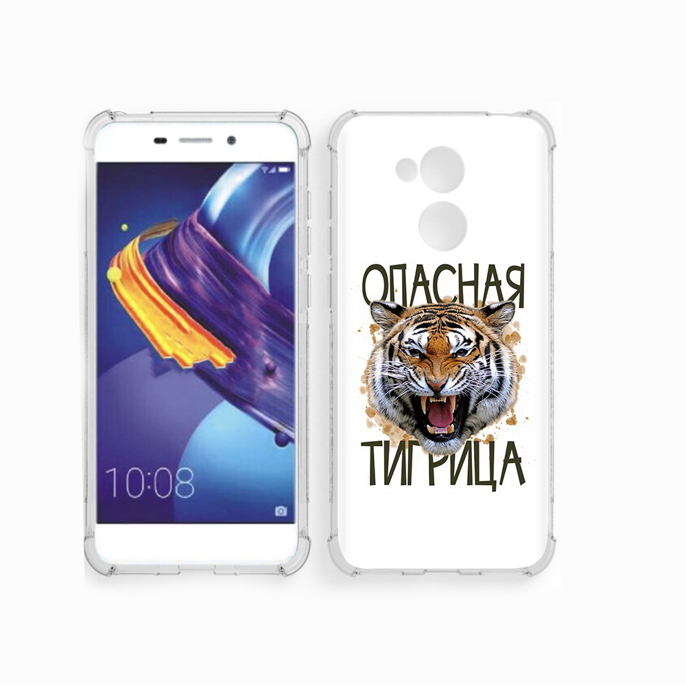 

Чехол MyPads Tocco для Huawei 6C Pro опасная тигрица (PT88459.60.527), Прозрачный, Tocco