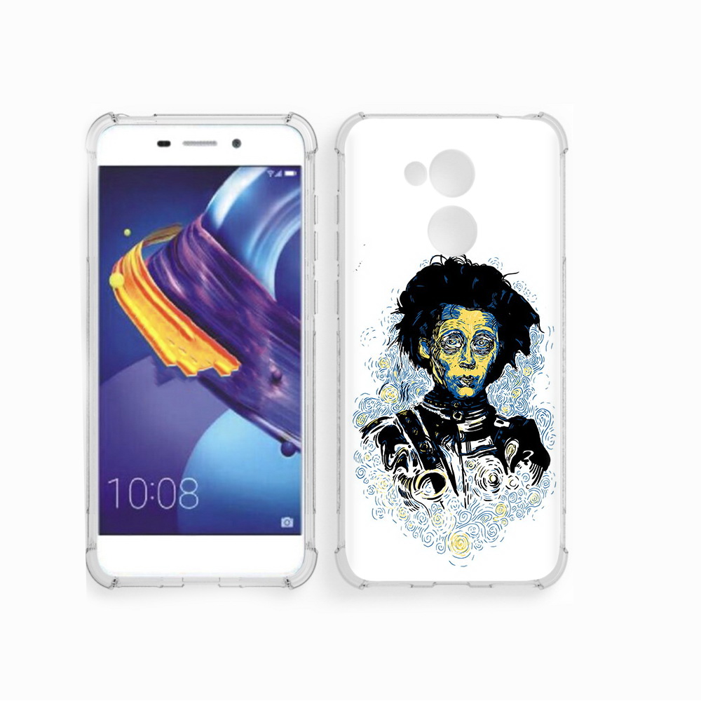 

Чехол MyPads Tocco для Huawei 6C Pro парень черно-белый абстракция (PT88459.60.535), Прозрачный, Tocco