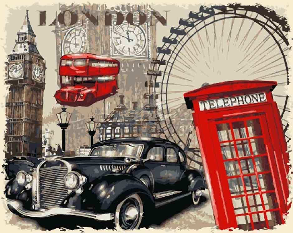 

Картина по номерам Paintboy (Premium) London, London
