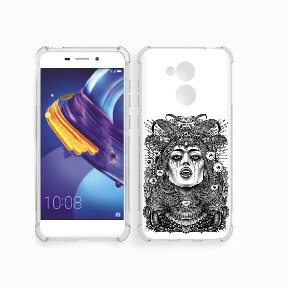 

Чехол MyPads Tocco для Huawei 6C Pro портрет девушки черно белый (PT88459.60.551), Прозрачный, Tocco