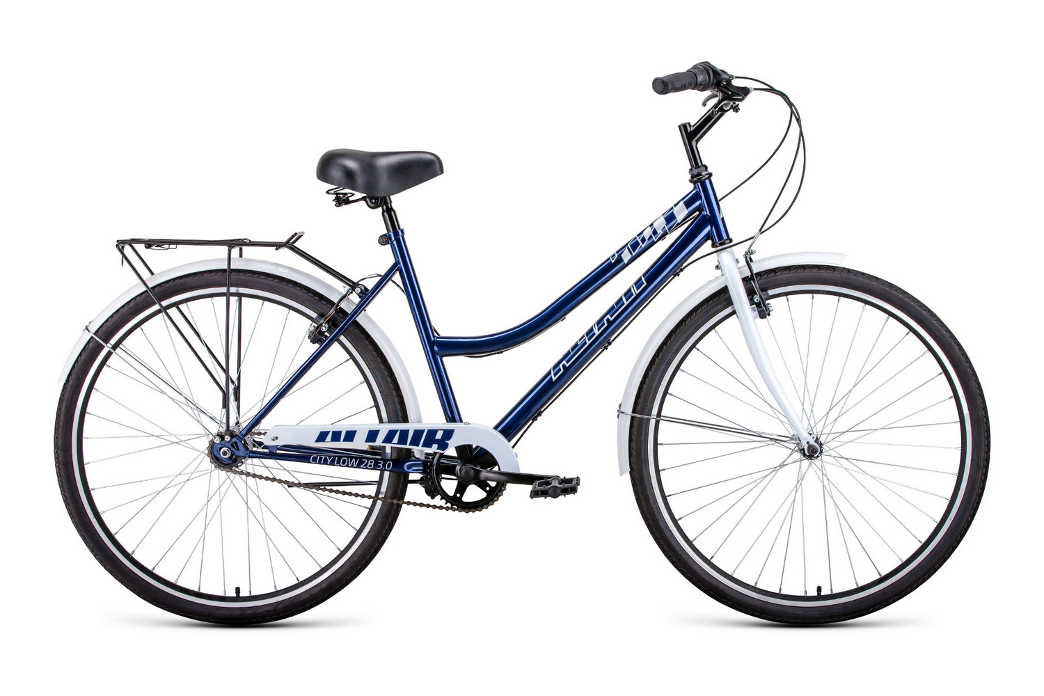 фото Велосипед 28" altair city low 3.0 2022 год 19" темно-синий/белый rbk22al28028