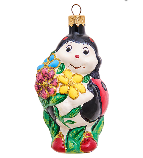

Елочная игрушка Божья коровка Элита 801467 1шт разноцветный