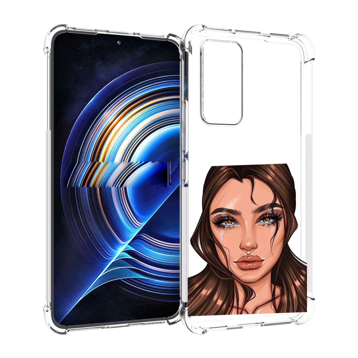 

Чехол MyPads плачущая-девушка женский для Tecno Camon 19 Neo, Прозрачный, Tocco