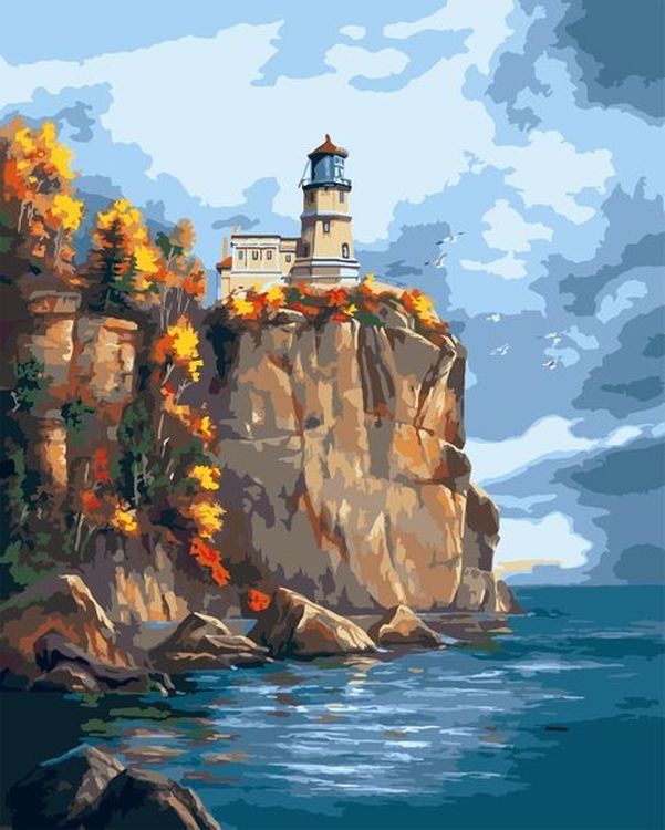 

Картина по номерам Paintboy (Premium) Маяк на скале, Маяк на скале