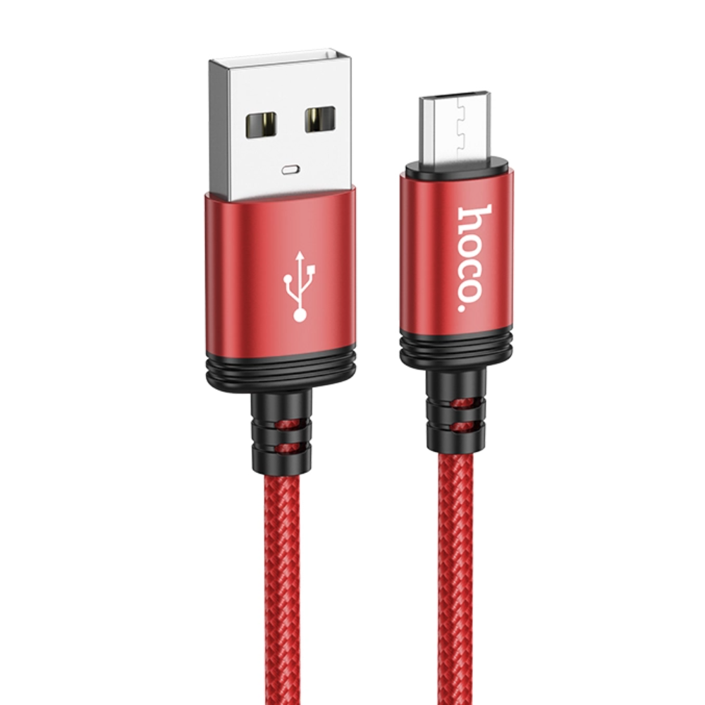 

Кабель micro USB-USB Hoco X89m 1 м красный, черный, X89m