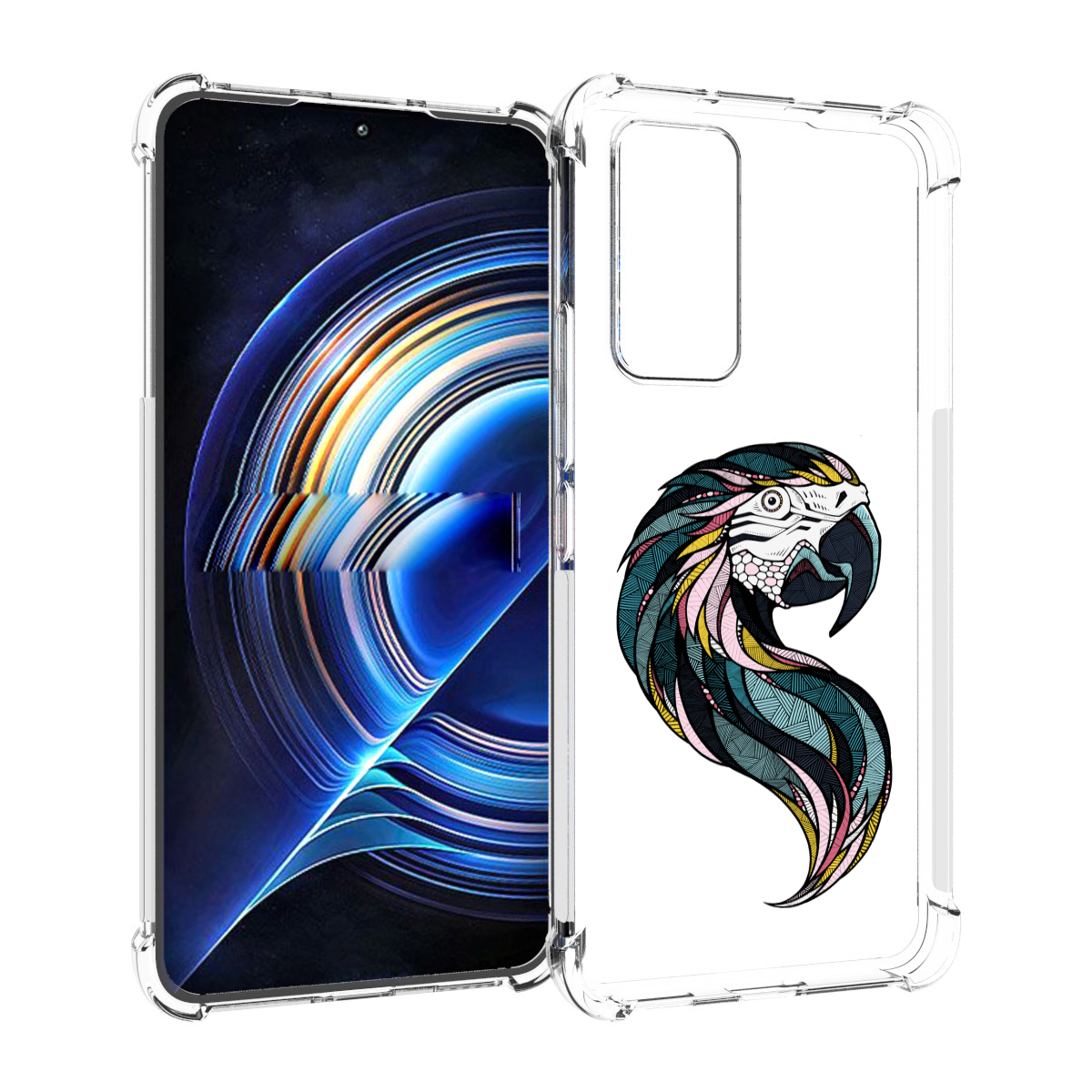 

Чехол MyPads полупопугай для Tecno Camon 19 Neo, Прозрачный, Tocco