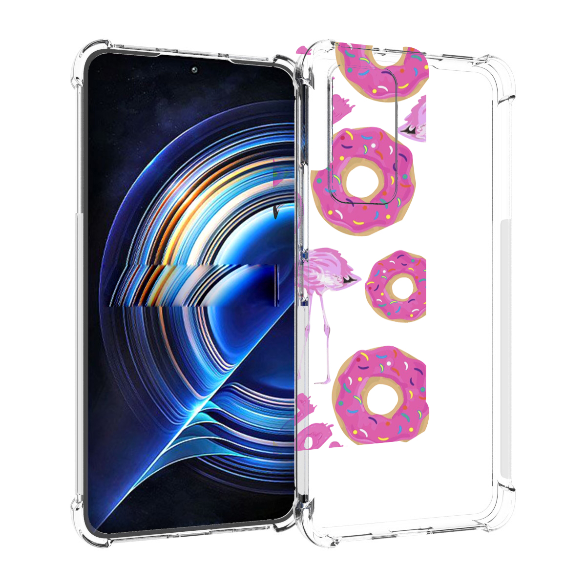 

Чехол MyPads пончики-фламинго для Tecno Camon 19 Neo, Прозрачный, Tocco