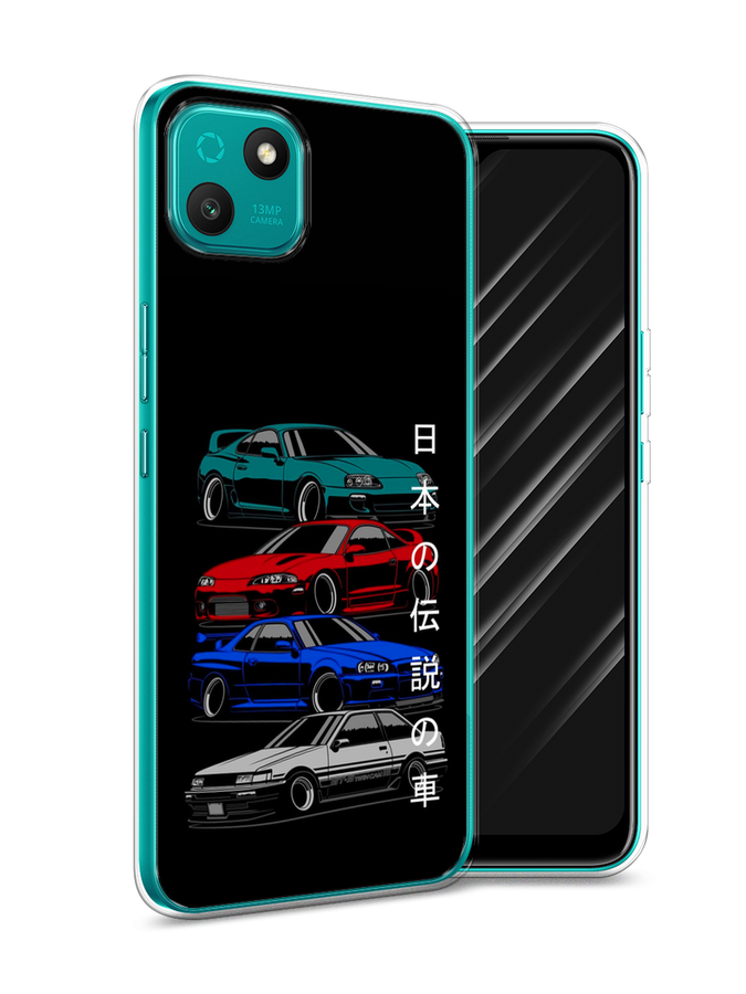 

Чехол Awog на Wiko T10 "JDM Legend cars", Разноцветный
