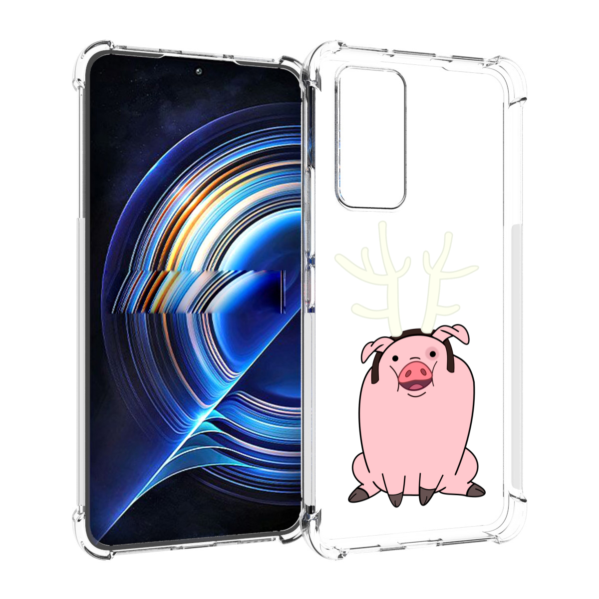 

Чехол MyPads поросенок-с-рогами для Tecno Camon 19 Neo, Прозрачный, Tocco