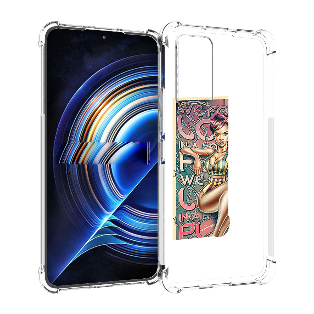 

Чехол MyPads постер-рианна для Tecno Camon 19 Neo, Прозрачный, Tocco