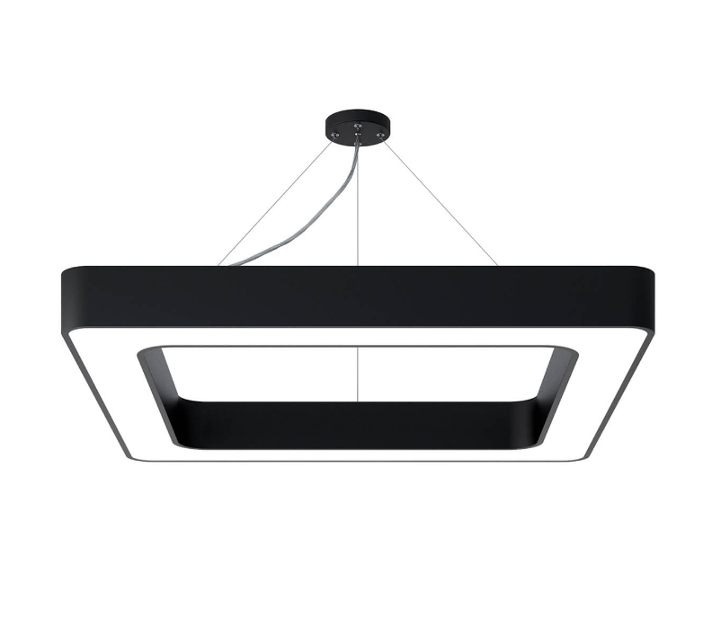 

Подвесной светодиодный cветильник Geometria ЭРА Quadro SPO-162-B-40K-070 70Вт 4000К черный