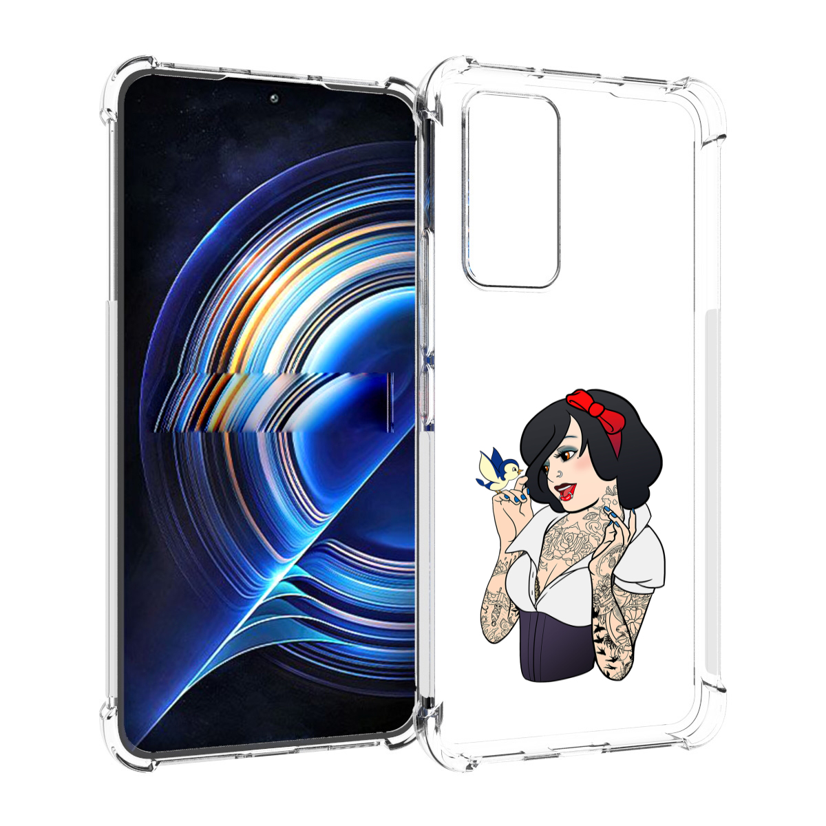 

Чехол MyPads принцесса-тату женский для Tecno Camon 19 Neo, Прозрачный, Tocco