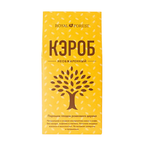 Кэроб Royal Forest необжаренный 100 г, 2 шт