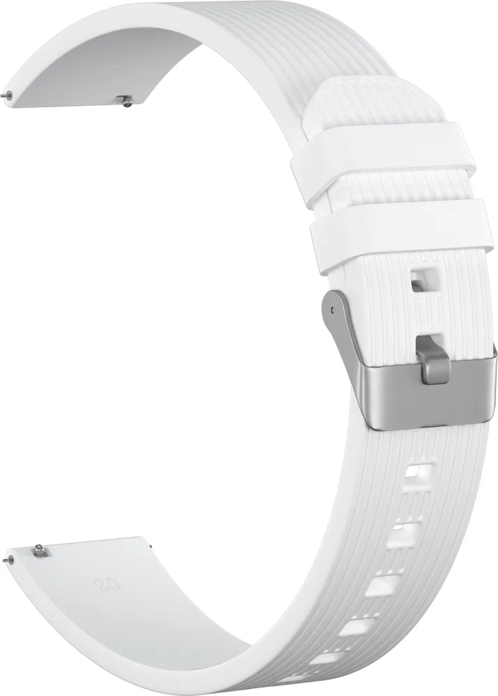 

Ремешок силиконовый GSMIN Italian Collection 20 для Amazfit Bip U / Bip U Pro (Белый)