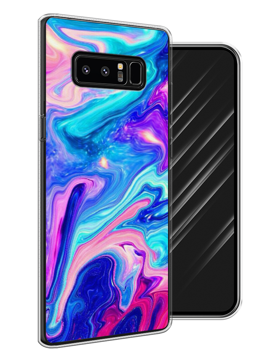 

Чехол Awog на Samsung Galaxy Note 8 "Потеки краски", Розовый, 25250-10