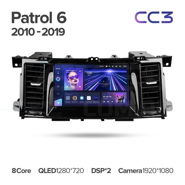 

Штатная магнитола Teyes CC3L 4/32 Nissan Patrol 6 Y62 (2010-2019), CC3L