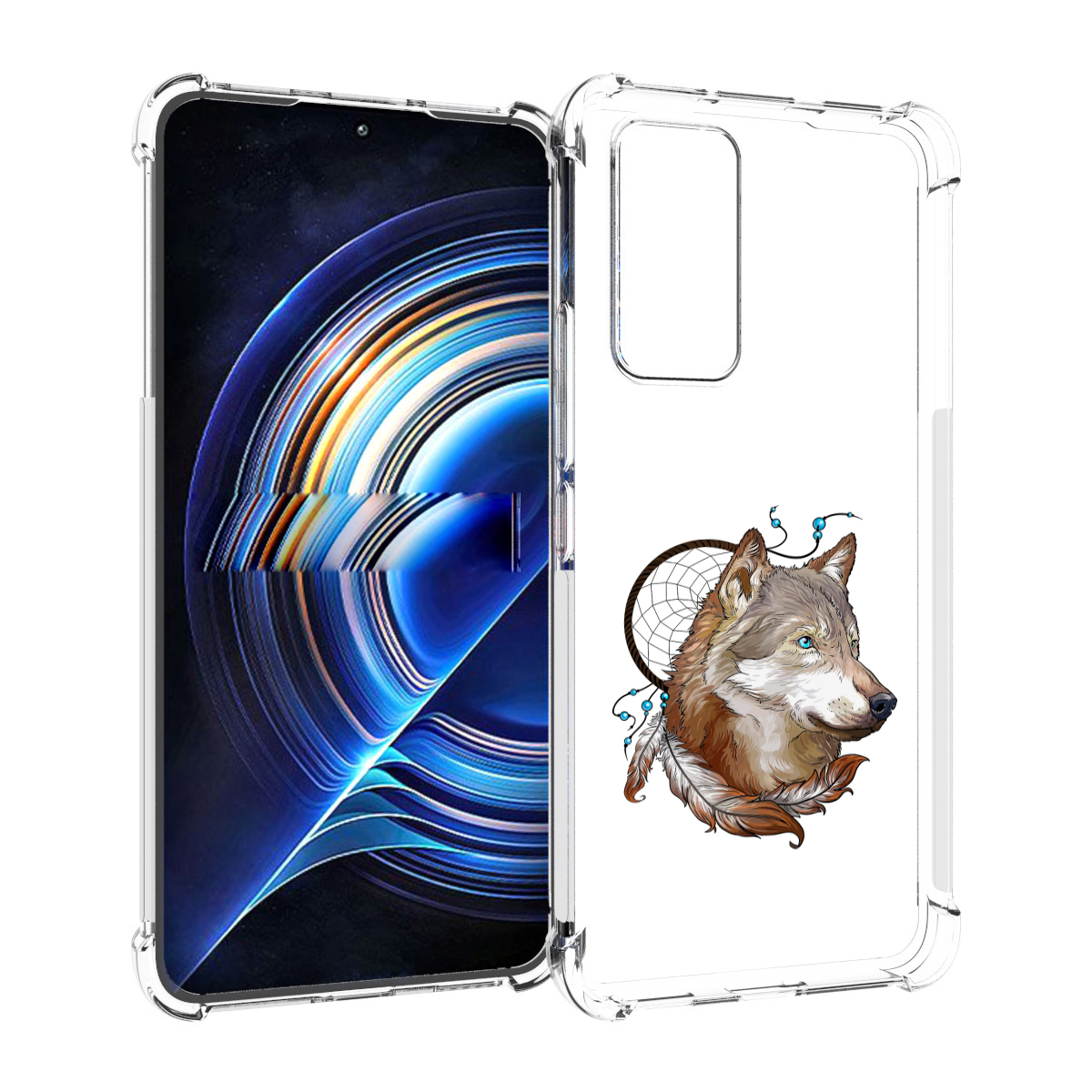

Чехол MyPads волк и ловец снов для Tecno Camon 19 Neo, Прозрачный, Tocco