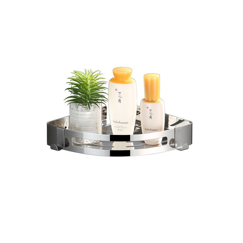 

Полка для ванной угловая настенная с крючками Radiys, ПолкаНержSUS304, ПолкаНержSUS304