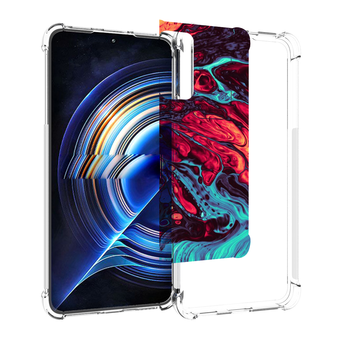 Чехол MyPads разбавленная краска для Tecno Camon 19 Neo