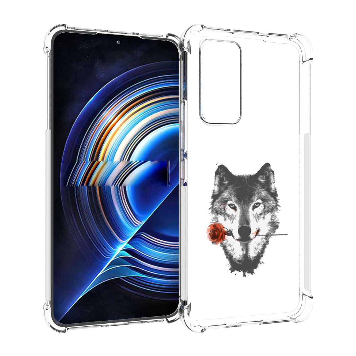

Чехол MyPads волк с розой для Tecno Camon 19 Neo, Прозрачный, Tocco