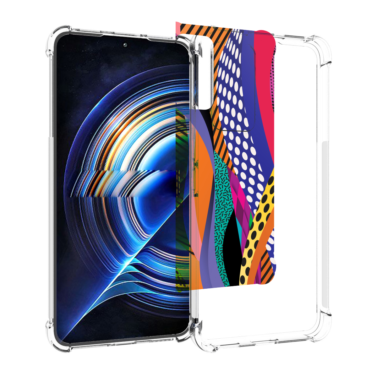 

Чехол MyPads разноцветные щупальца для Tecno Camon 19 Neo, Прозрачный, Tocco