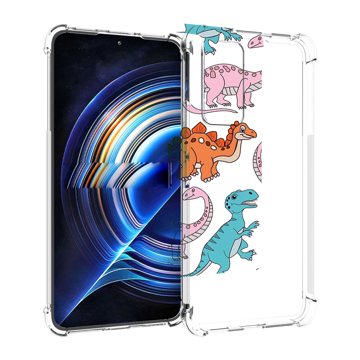 

Чехол MyPads разные-динозаврики для Tecno Camon 19 Neo, Прозрачный, Tocco