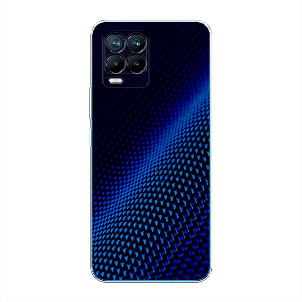 фото Силиконовый чехол "синий карбон" на realme 8 pro awog