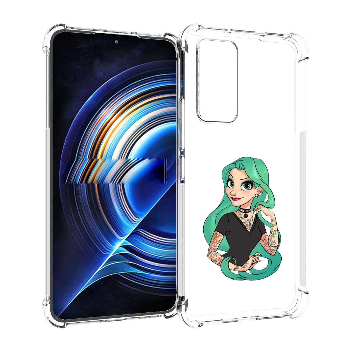 

Чехол MyPads рапунцель-в-тату женский для Tecno Camon 19 Neo, Прозрачный, Tocco