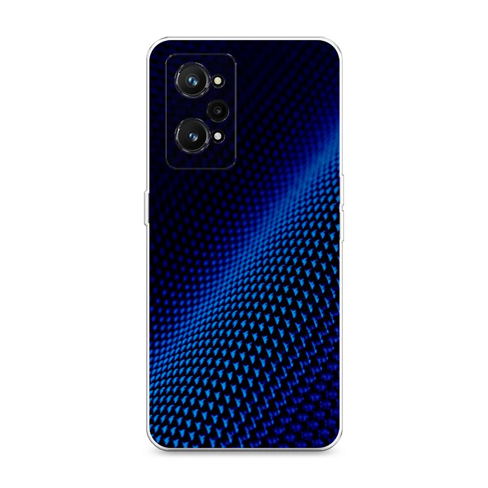 фото Силиконовый чехол "синий карбон" на realme gt neo 3t awog