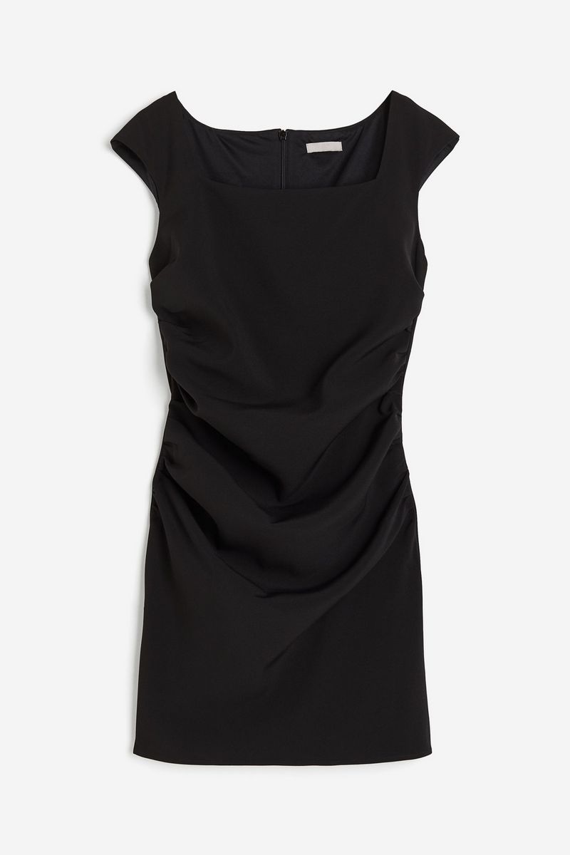 

Платье женское H&M 1213156 черное S, Черный, 1213156