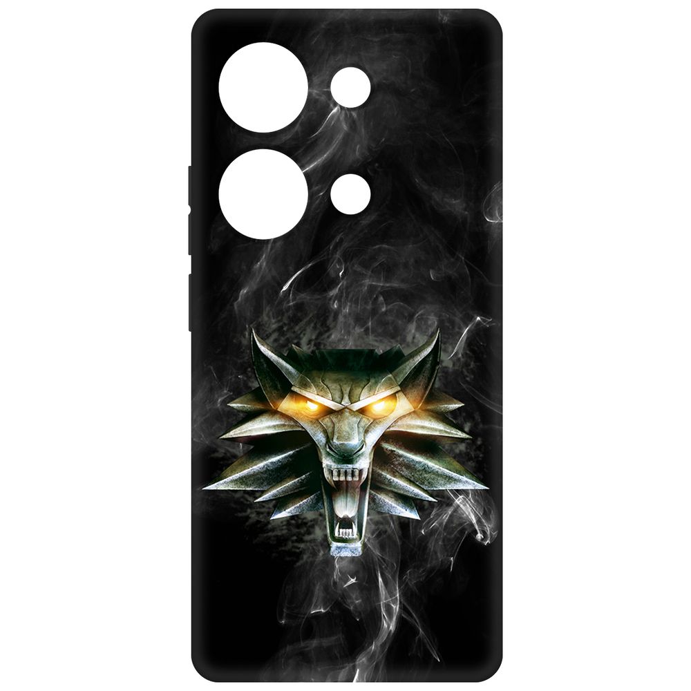 

Чехол-накладка Krutoff Soft Case Ведьмак. Школа Волка для Poco M6 Pro 4G черный