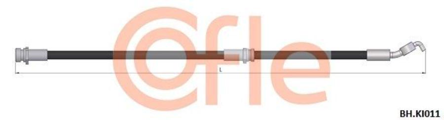 

COFLE 92.BH.KI011 Шланг тормозной передн KIA Rio 00- 1шт