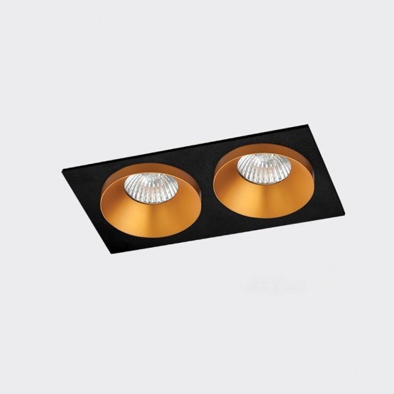 

Светильник встраиваемый Italline SOLO SP SOLO GOLD*2+SP 02 BLACK