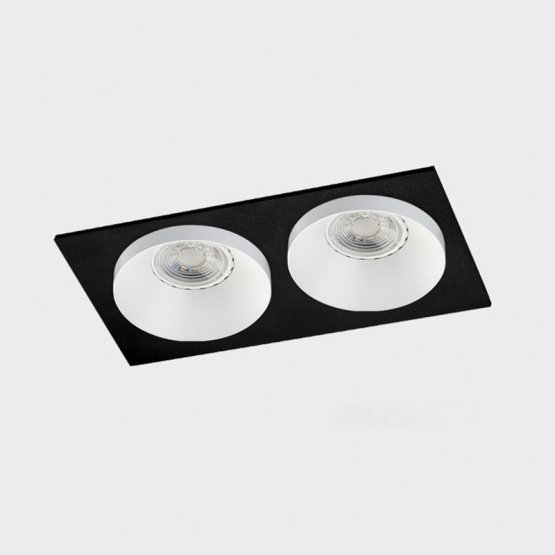 

Светильник встраиваемый Italline SOLO SP SOLO WHITE*2+SP 02 BLACK