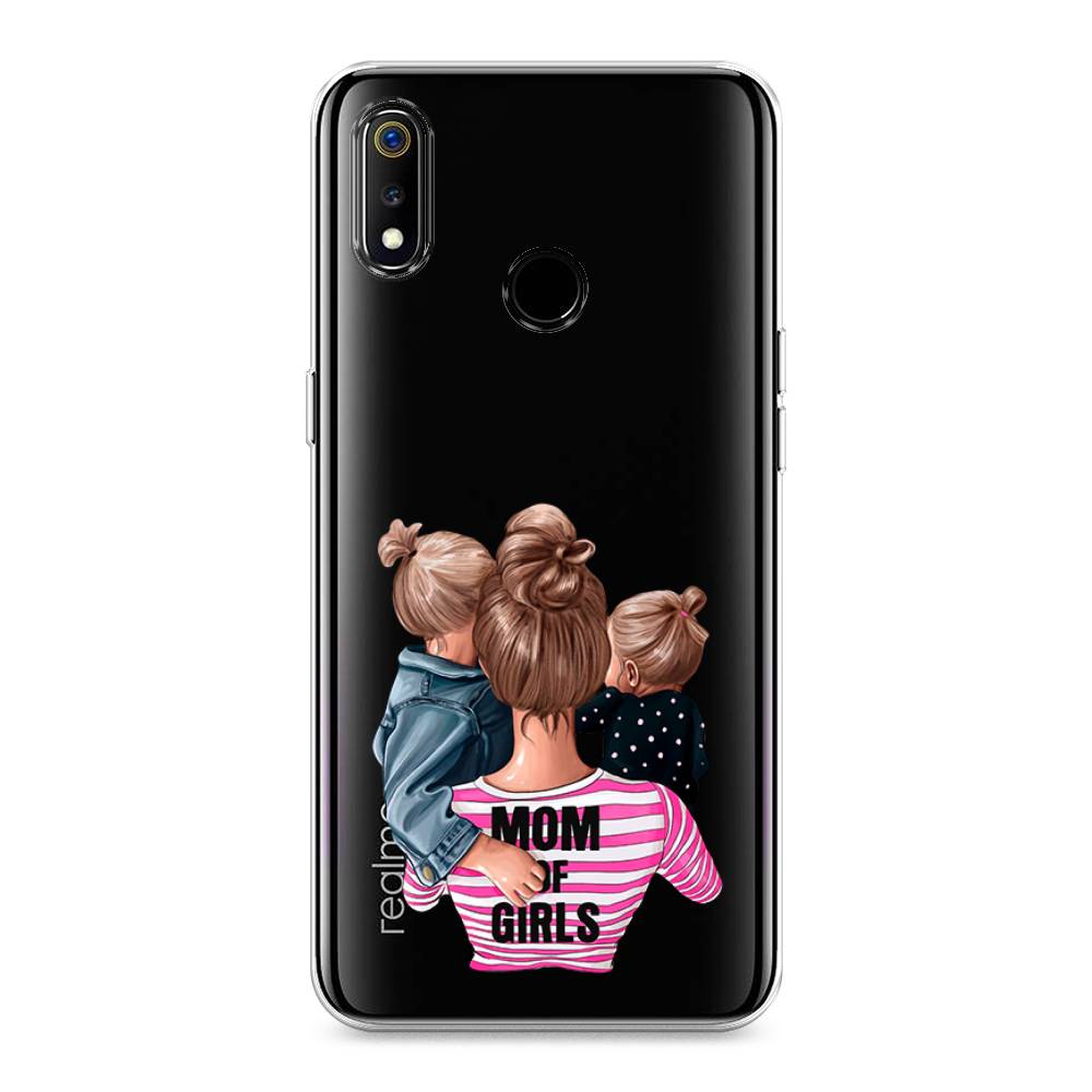 

Чехол Awog на Realme 3 "Mom of Girls", Разноцветный, 251050-6