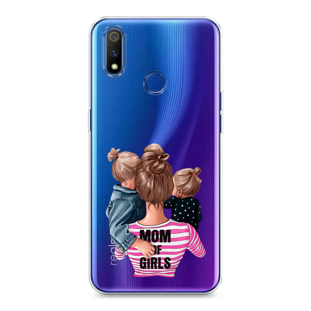 

Чехол Awog на Realme 3 Pro "Mom of Girls", Разноцветный, 251250-6